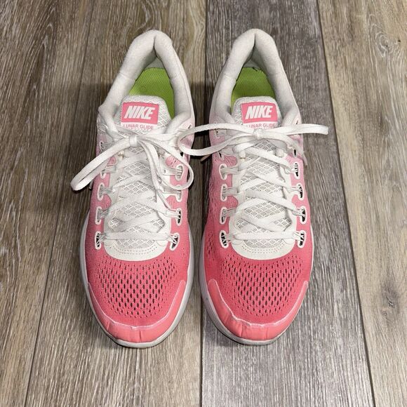 Custom Nike Womens US Size 10 Wide NIKEiD Lunar Glow 549269-991 Pink White Shoes - Picture 4 of 11